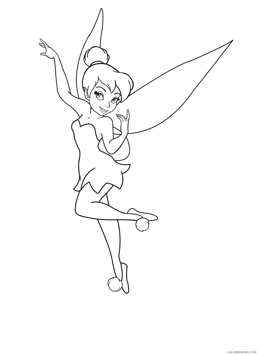 Tinker Bell Coloring Pages Cartoons Tinkerbell Printable 2020 6654 Coloring4free