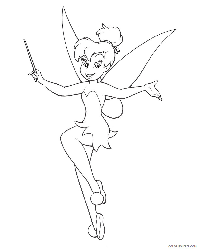 Tinker Bell Coloring Pages Cartoons Tinkerbell Printable 2020 6679 Coloring4free