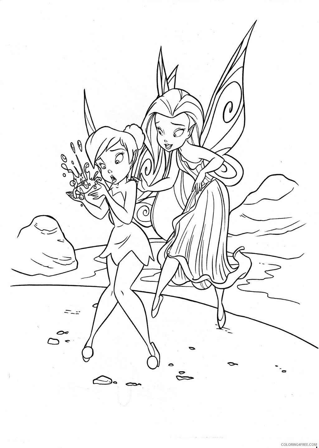 Tinker Bell Coloring Pages Cartoons Tinkerbell and Friends Printable 2020 6599 Coloring4free
