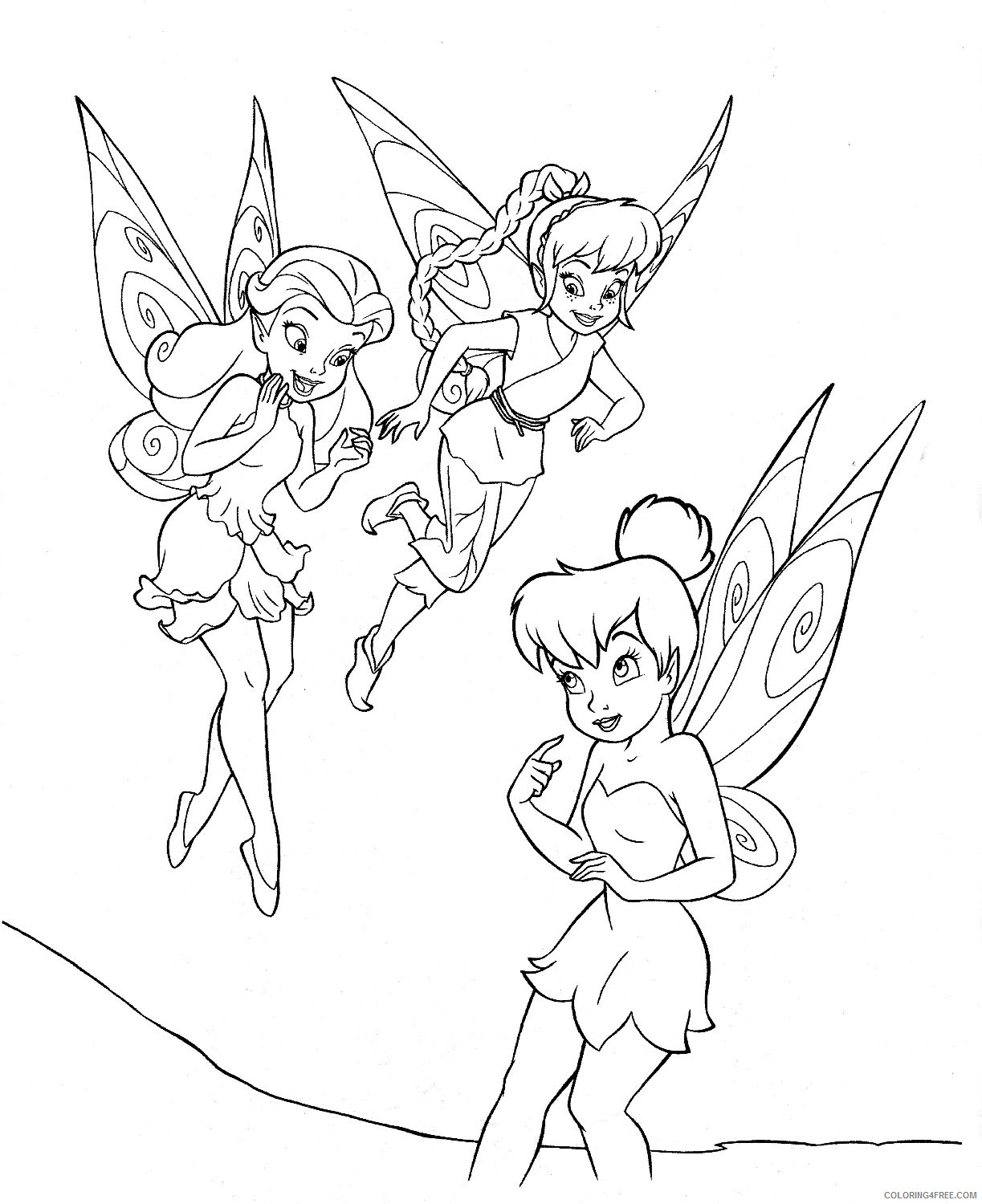 Tinker Bell Coloring Pages Cartoons Tinkerbell and Friends Printable 2020 6648 Coloring4free