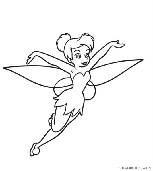 Tinker Bell Coloring Pages Cartoons Tinkerbell for Kids Printable 2020 6676 Coloring4free