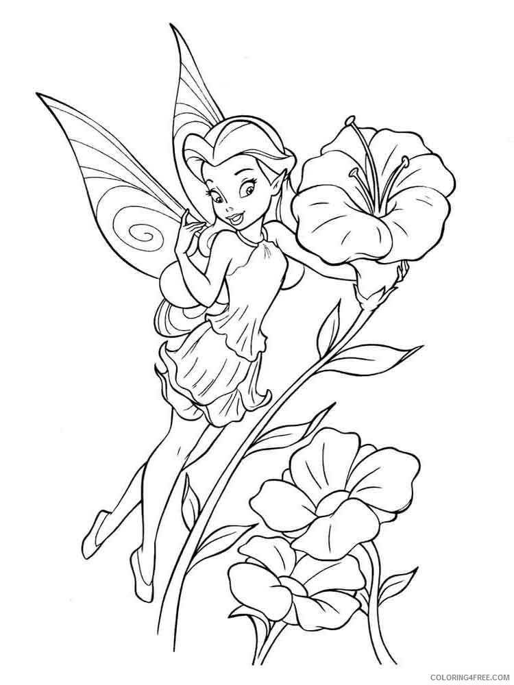 Tinker Bell Coloring Pages Cartoons tinkerbell 5 Printable 2020 6669 Coloring4free