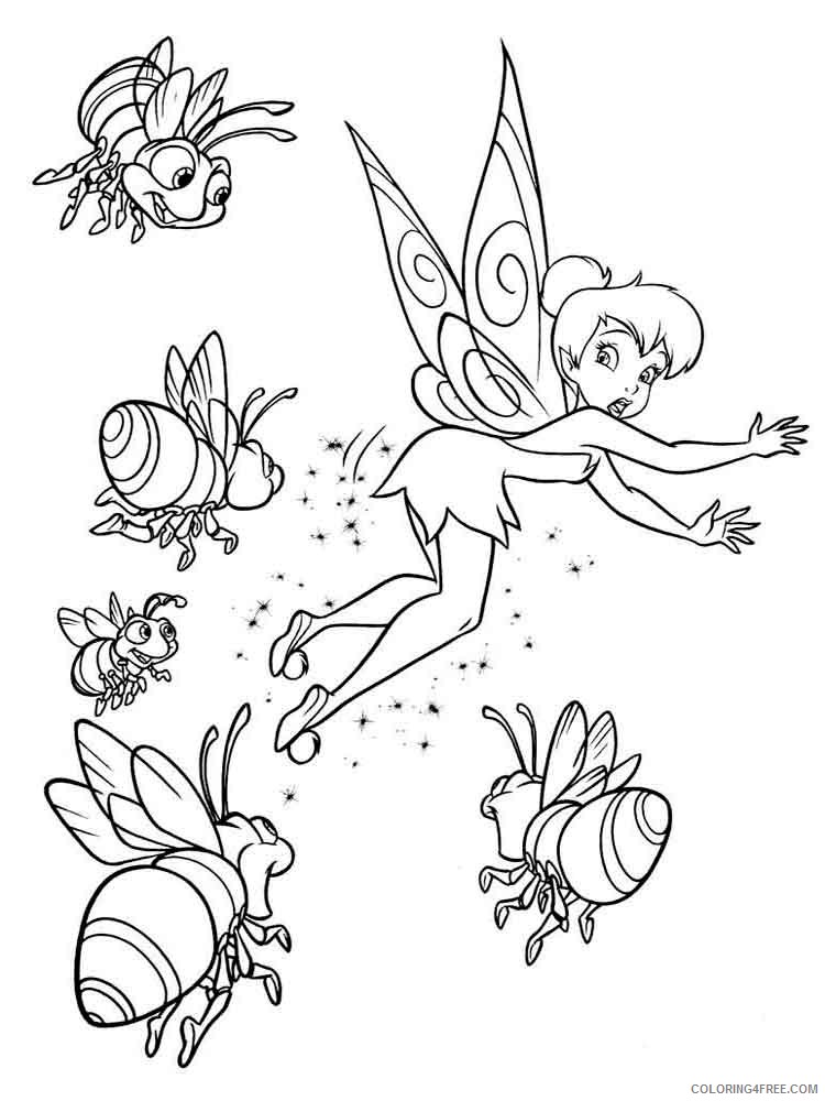 Tinker Bell Coloring Pages Cartoons tinkerbell 9 Printable 2020 6673 Coloring4free