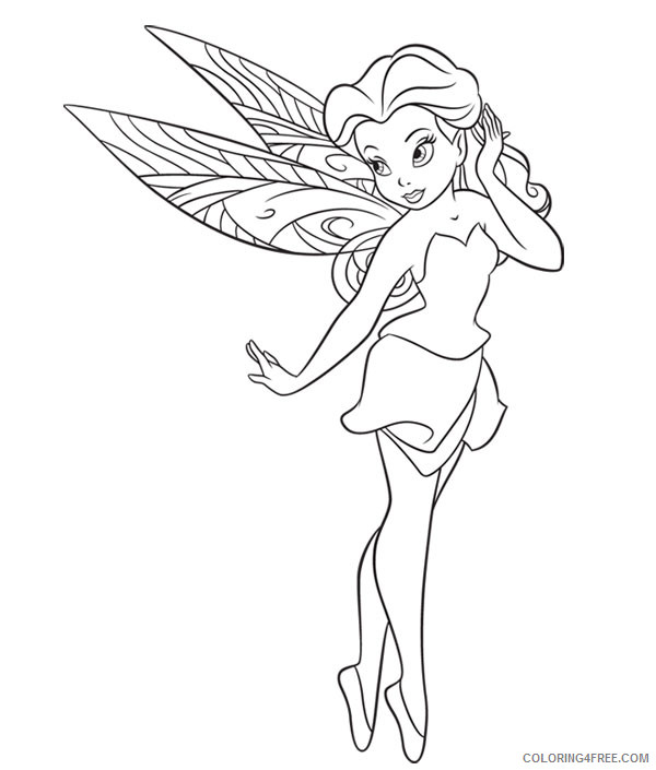 Tinker Bell Coloring Pages Cartoons tinkerbell UXJjW Printable 2020 6652 Coloring4free