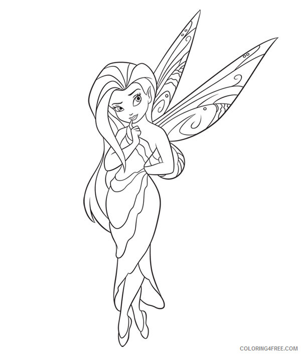 Tinker Bell Coloring Pages Cartoons tinkerbell fD7VQ Printable 2020 6649 Coloring4free