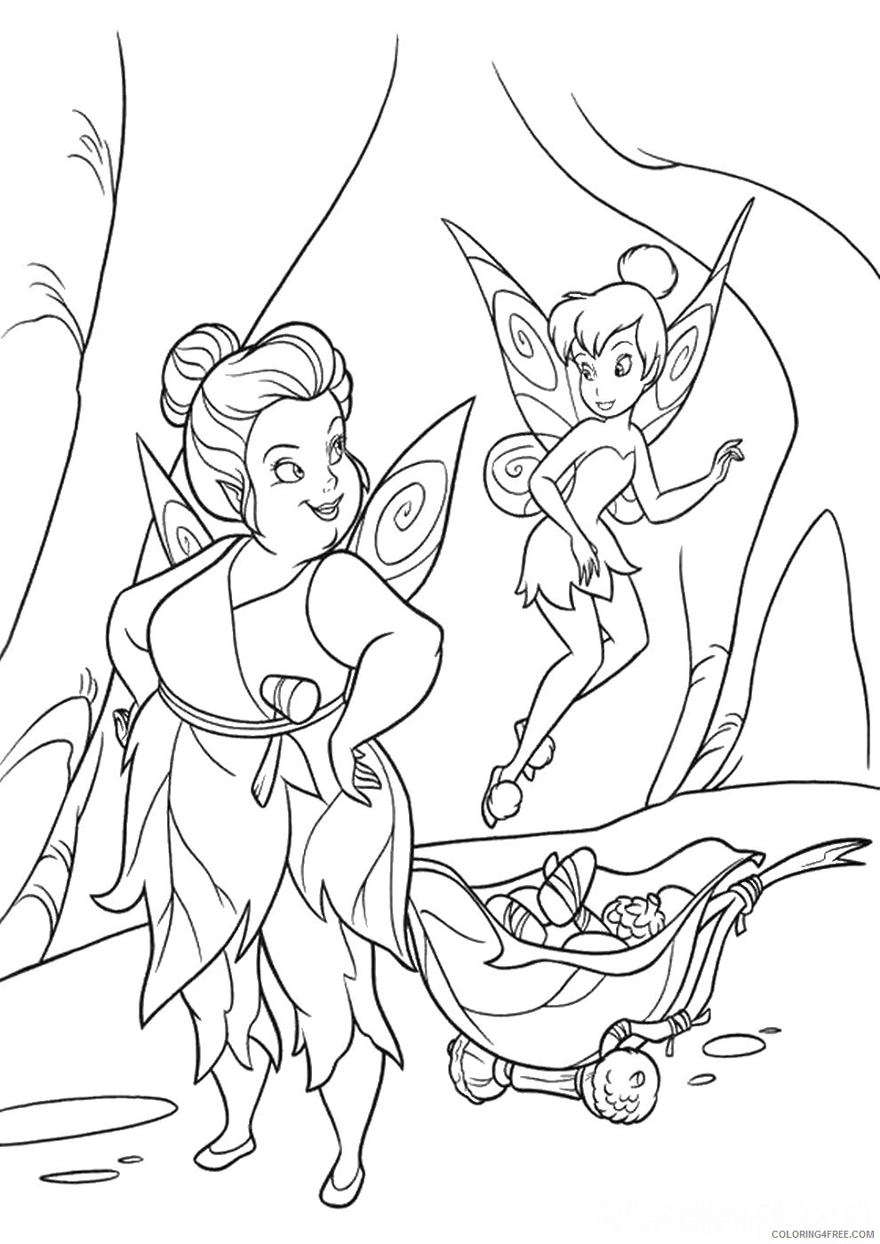 Tinker Bell Coloring Pages Cartoons tinkerbell_cl_11 Printable 2020 6618 Coloring4free