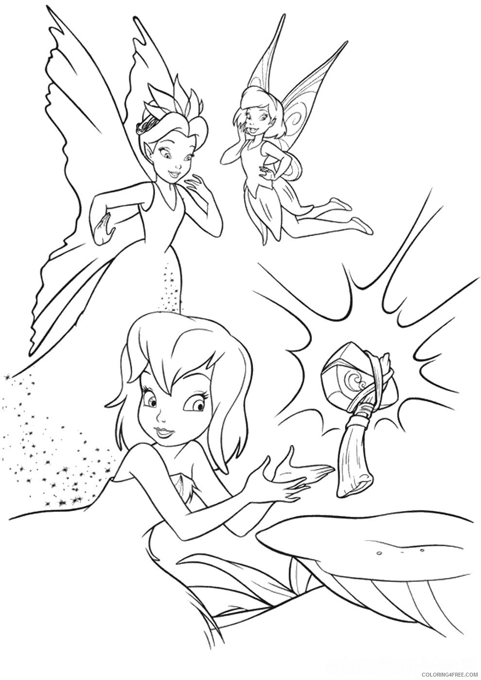 Tinker Bell Coloring Pages Cartoons tinkerbell_cl_14 Printable 2020 6621 Coloring4free