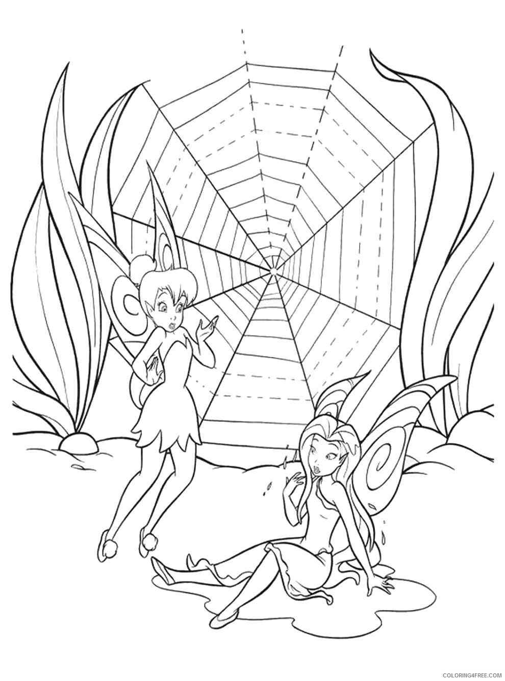Tinker Bell Coloring Pages Cartoons tinkerbell_cl_18 Printable 2020 6625 Coloring4free