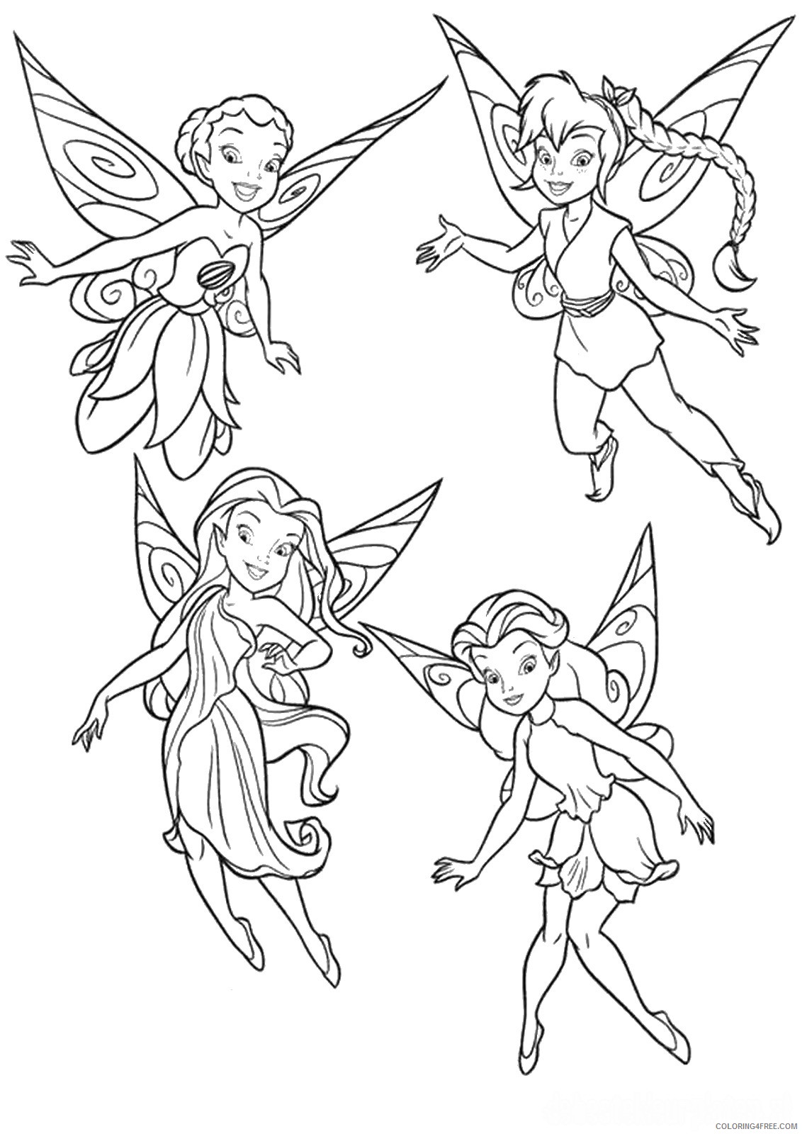 Tinker Bell Coloring Pages Cartoons tinkerbell_cl_23 Printable 2020 6630 Coloring4free