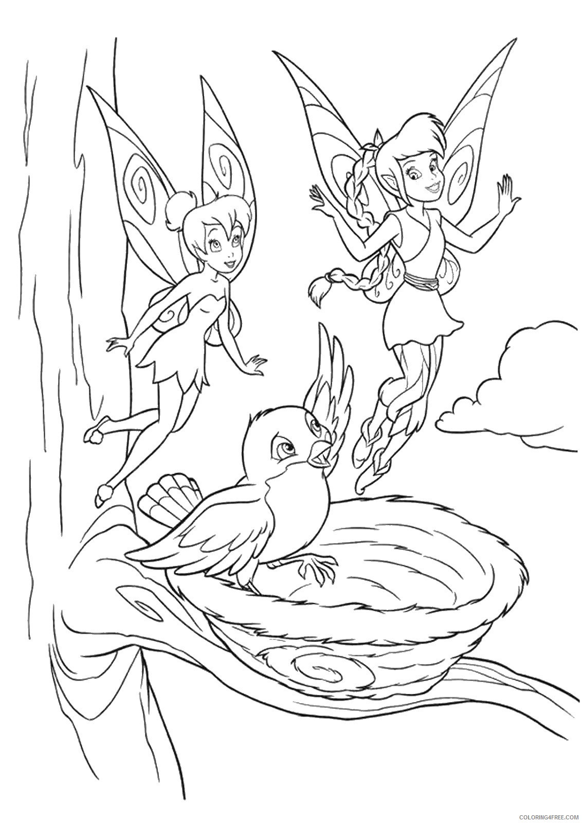 Tinker Bell Coloring Pages Cartoons tinkerbell_cl_34 Printable 2020 6641 Coloring4free