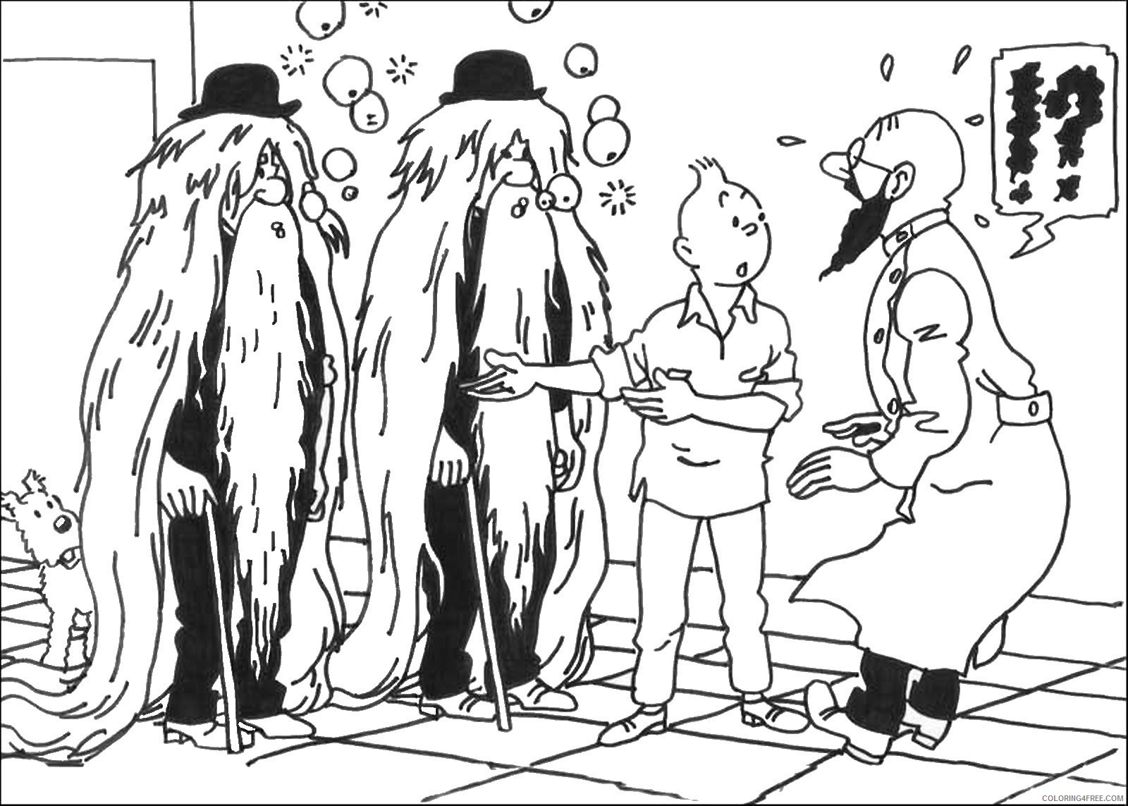 Tintin Coloring Pages Cartoons tintin_cl_07 Printable 2020 6702 Coloring4free