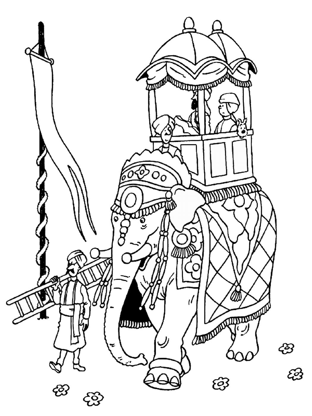 Tintin Coloring Pages Cartoons tintin_cl_17 Printable 2020 6712 Coloring4free