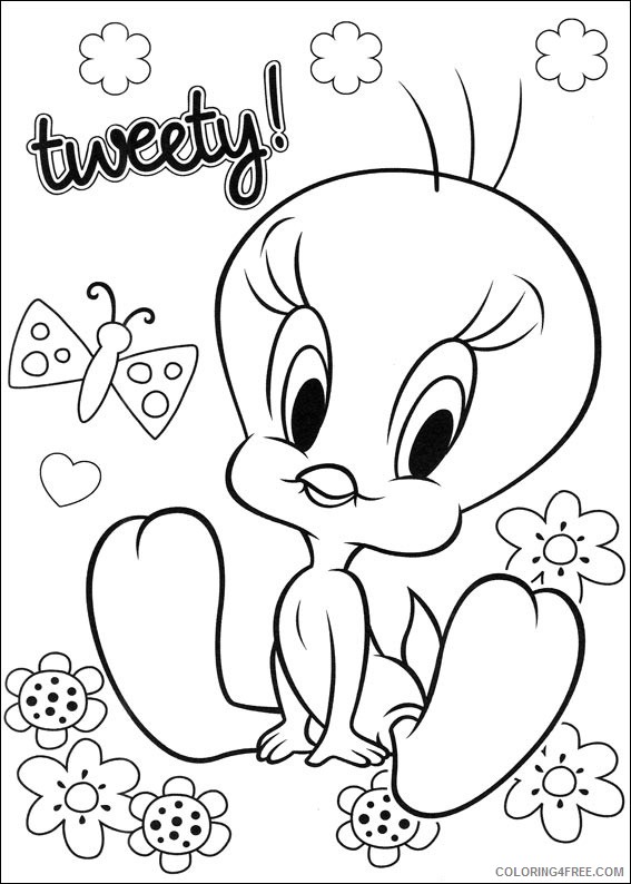 Tweety Bird Coloring Pages Cartoons 1533093358_tweety a4 Printable 2020 6738 Coloring4free