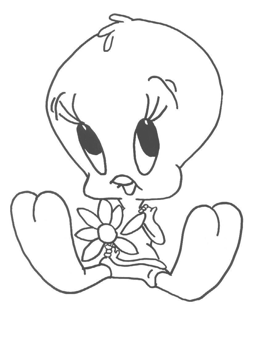 Tweety Bird Coloring Pages Cartoons Tweety Free Printable 2020 6795 Coloring4free