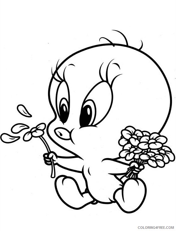 Tweety Bird Coloring Pages Cartoons Tweety Sheets e1428499809122 Printable 2020 6802 Coloring4free