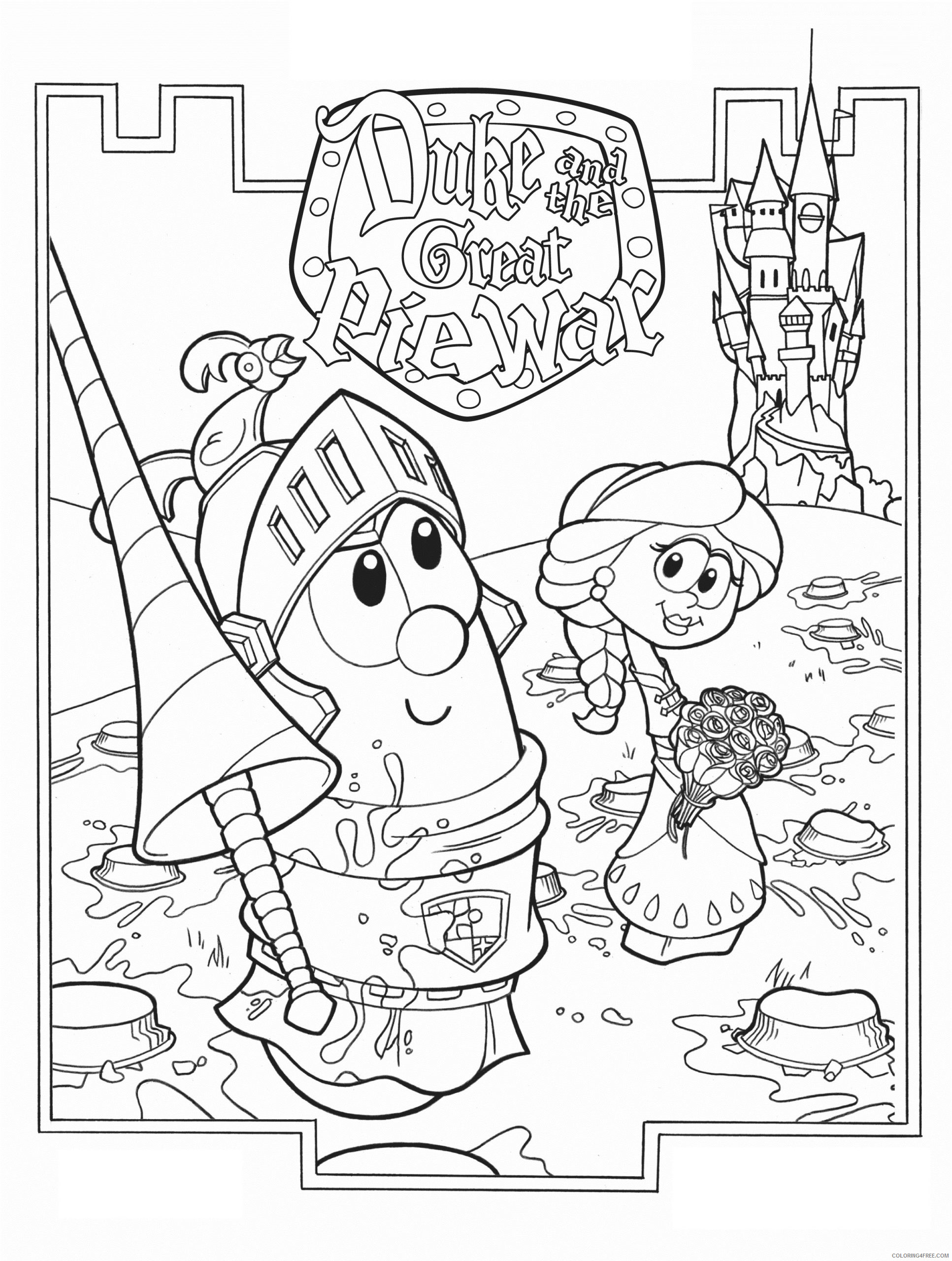 VeggieTales Coloring Pages Cartoons Printable Veggie Tales For Kids Printable 2020 6812 Coloring4free