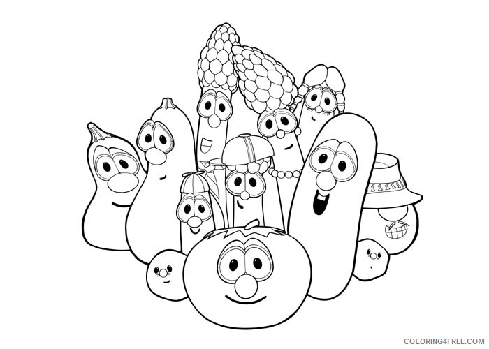 VeggieTales Coloring Pages Cartoons Veggie Tales 2 Printable 2020 6851 Coloring4free