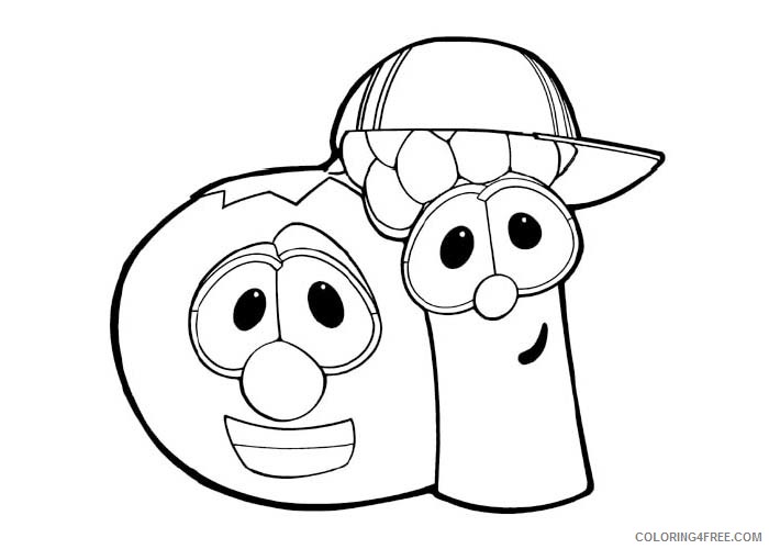 VeggieTales Coloring Pages Cartoons Veggie Tales Bob and Junior Printable 2020 6848 Coloring4free