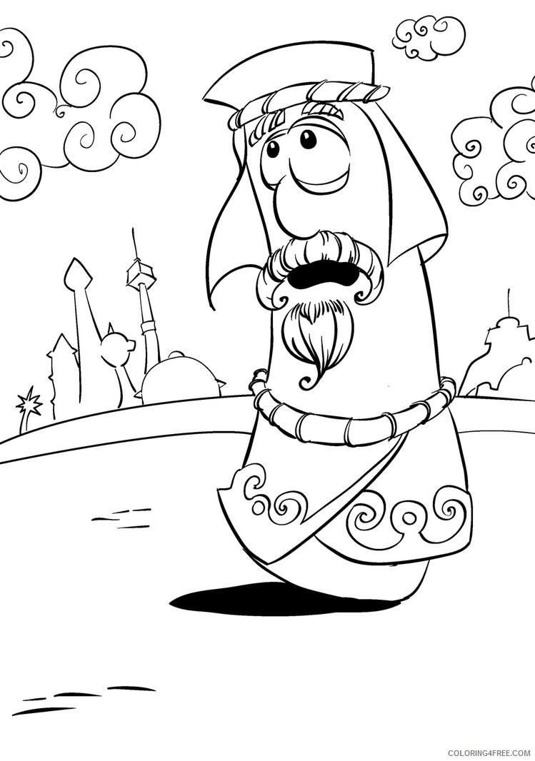 VeggieTales Coloring Pages Cartoons Veggie Tales for Kids Printable 2020 6853 Coloring4free