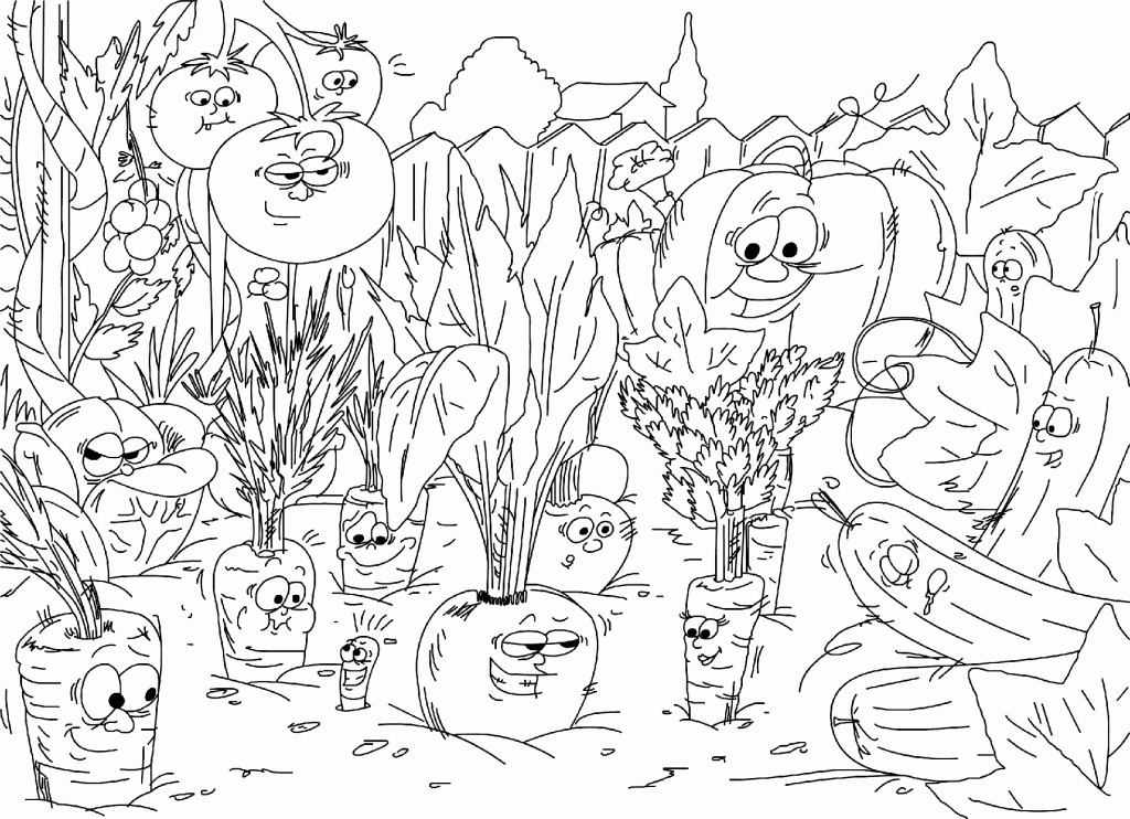 VeggieTales Coloring Pages Cartoons Veggies in the Garden Printable 2020 6846 Coloring4free