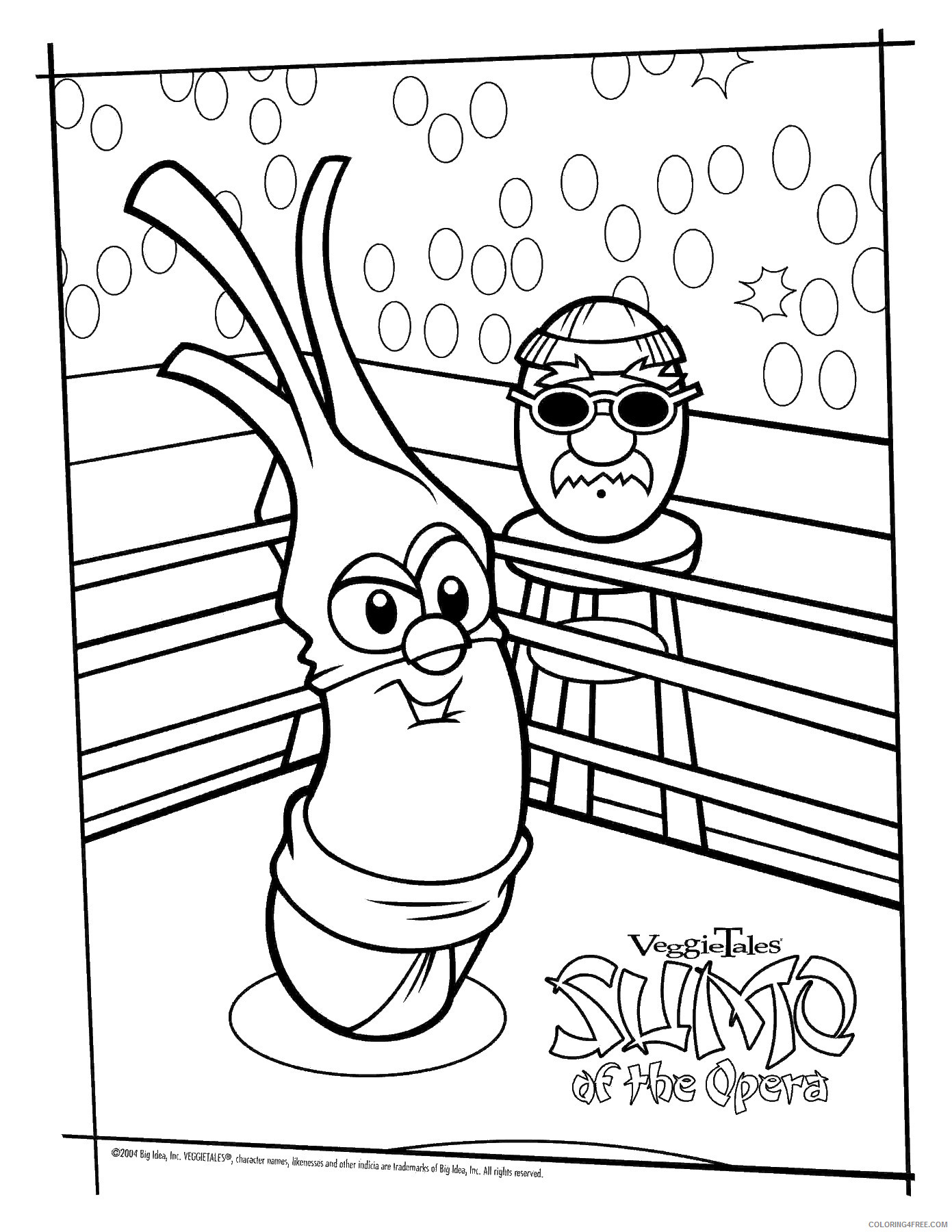 VeggieTales Coloring Pages Cartoons veggie_tales_cl_25 Printable 2020 6836 Coloring4free