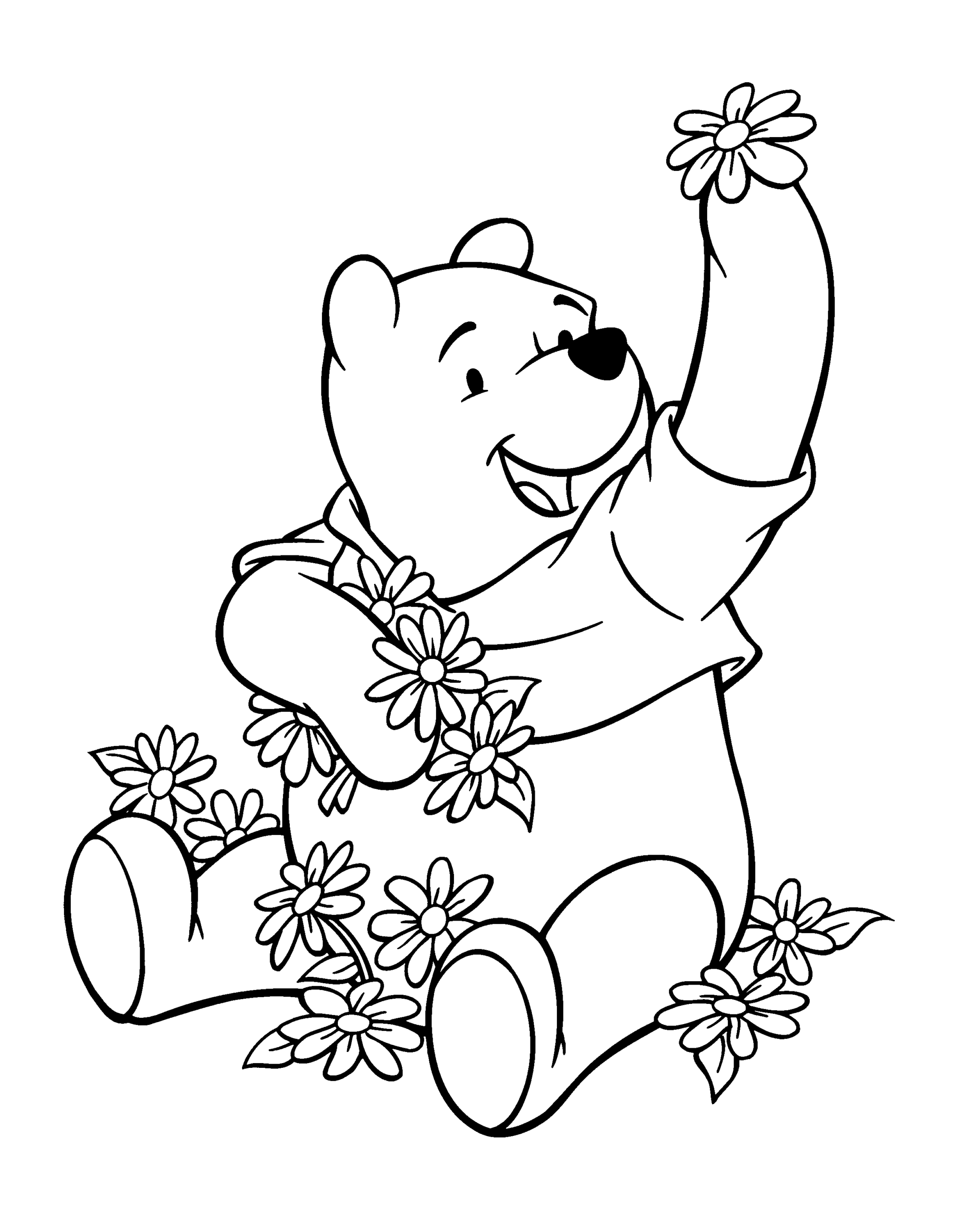 Winnie the Pooh Coloring Pages Cartoons Baby Winnie The Pooh and Friends Printable 2020 6935 Coloring4free