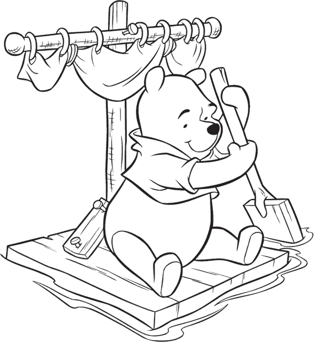Winnie the Pooh Coloring Pages Cartoons Cute Winnie The Pooh Printable 2020 6950 Coloring4free