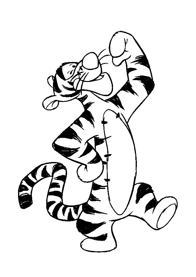 Winnie the Pooh Coloring Pages Cartoons Download Tigger Printable 2020 6956 Coloring4free