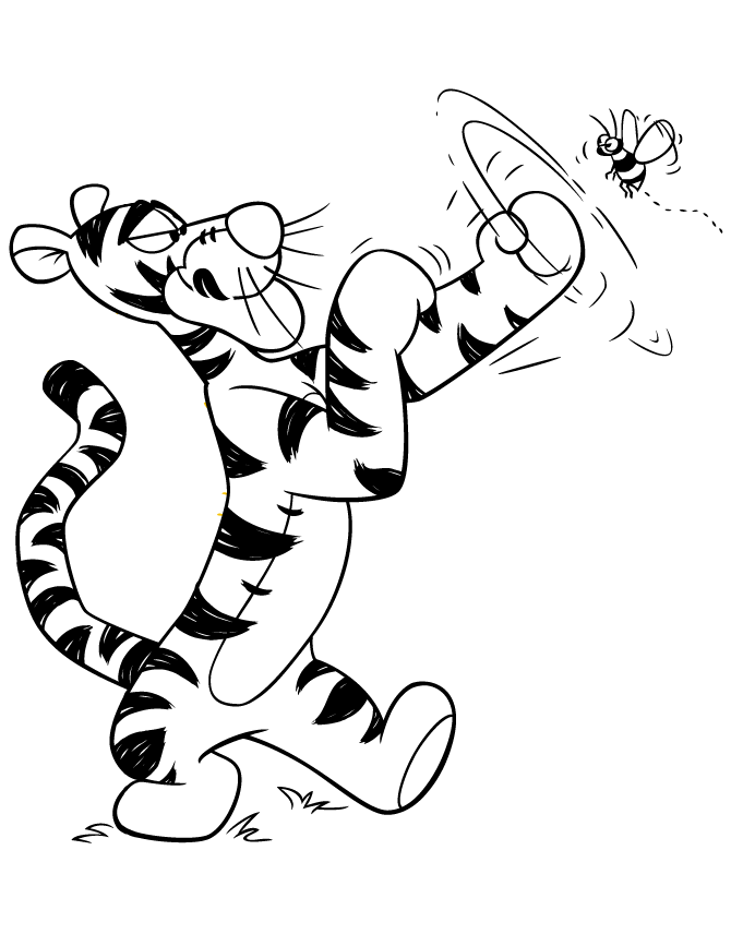 Winnie the Pooh Coloring Pages Cartoons Free Tigger Printable 2020 6959 Coloring4free