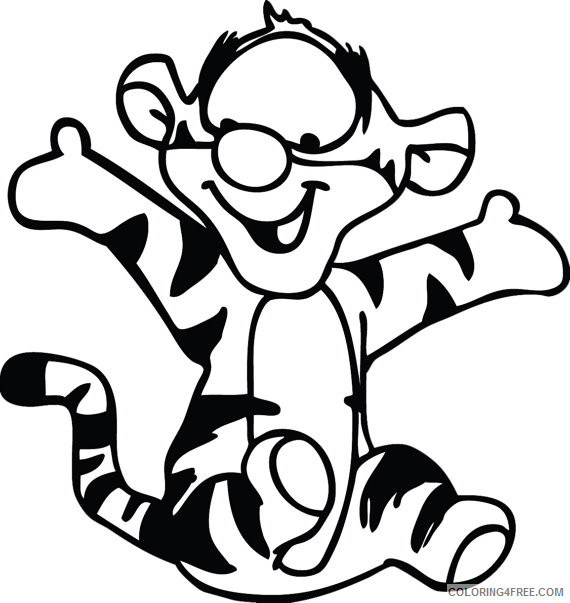 Winnie the Pooh Coloring Pages Cartoons Free Tigger Printable 2020 6960 Coloring4free