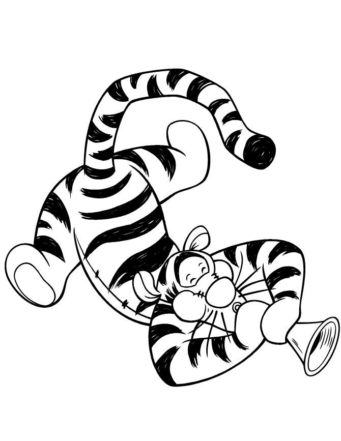 Winnie the Pooh Coloring Pages Cartoons Free Tigger Printable 2020 6964 Coloring4free