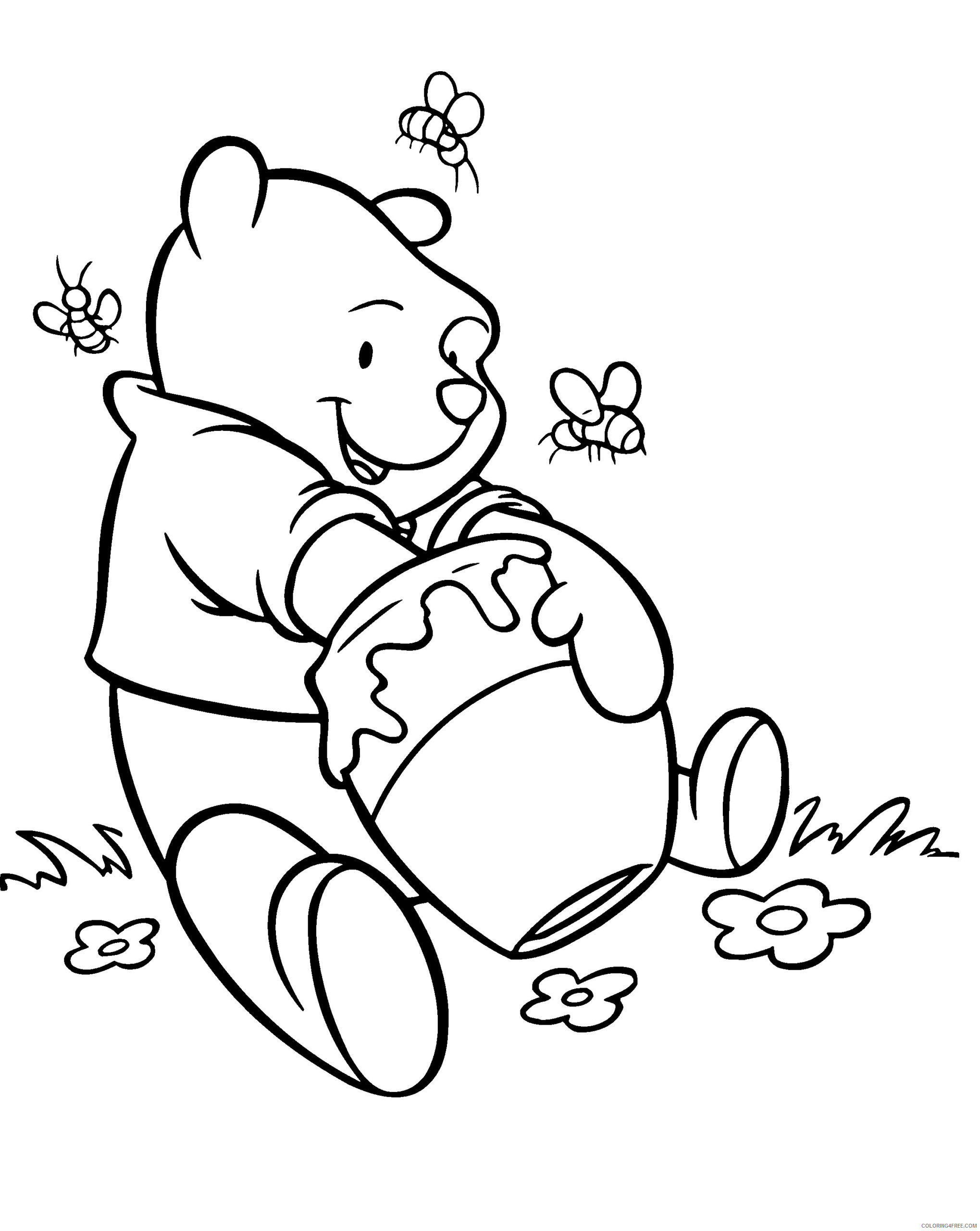 Winnie the Pooh Coloring Pages Cartoons Free Winnie The Pooh Printable 2020 6961 Coloring4free