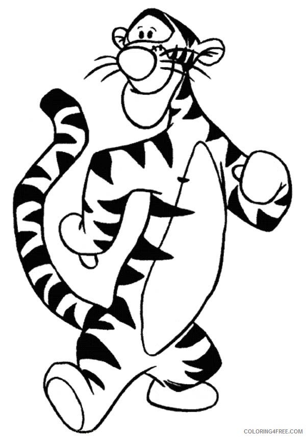 Winnie the Pooh Coloring Pages Cartoons How to Draw Tigger Printable 2020 6971 Coloring4free