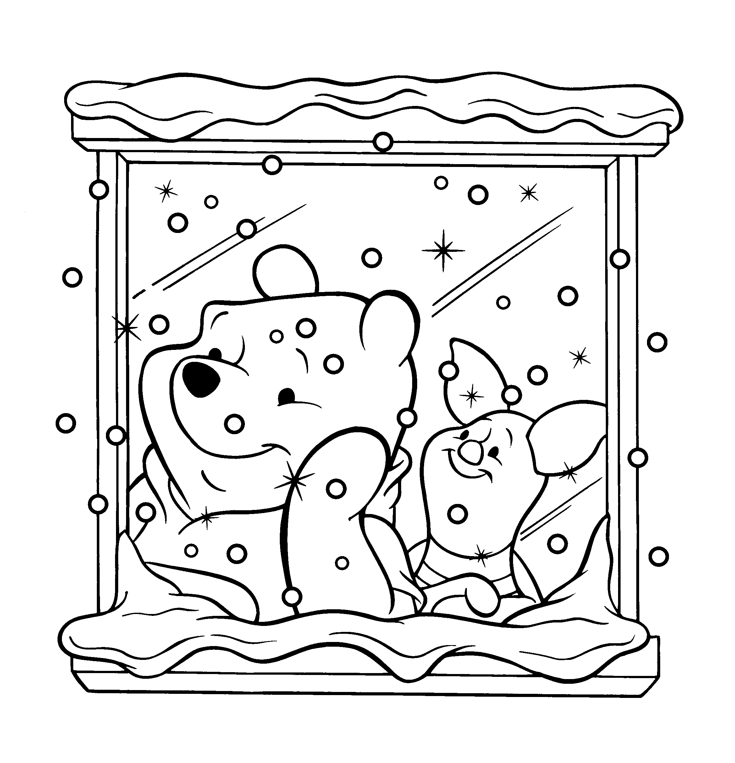 Winnie the Pooh Coloring Pages Cartoons Pooh and Piglet Printable 2020 6976 Coloring4free
