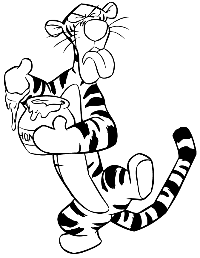 Winnie the Pooh Coloring Pages Cartoons Printable Tigger Printable 2020 7013 Coloring4free
