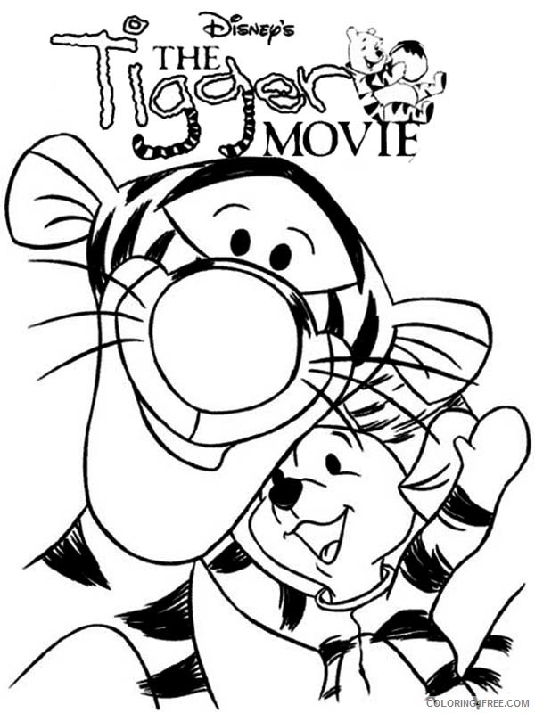 Winnie the Pooh Coloring Pages Cartoons The Tigger Movie Printable 2020 7018 Coloring4free