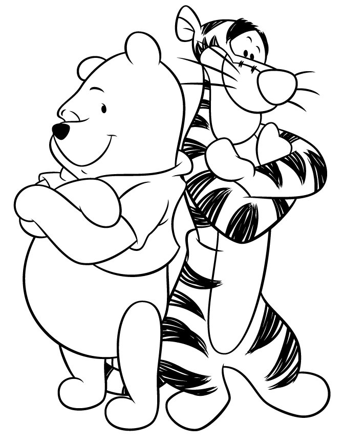 Winnie the Pooh Coloring Pages Cartoons Tigger Free Printable 2020 7025 Coloring4free