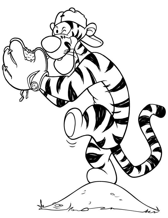 Winnie the Pooh Coloring Pages Cartoons Tigger Frees Printable 2020 7029 Coloring4free