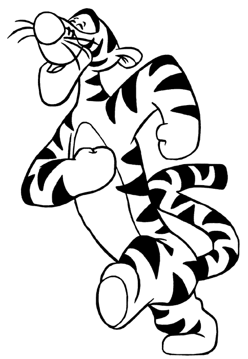 Winnie the Pooh Coloring Pages Cartoons Tigger Images Printable 2020 7030 Coloring4free