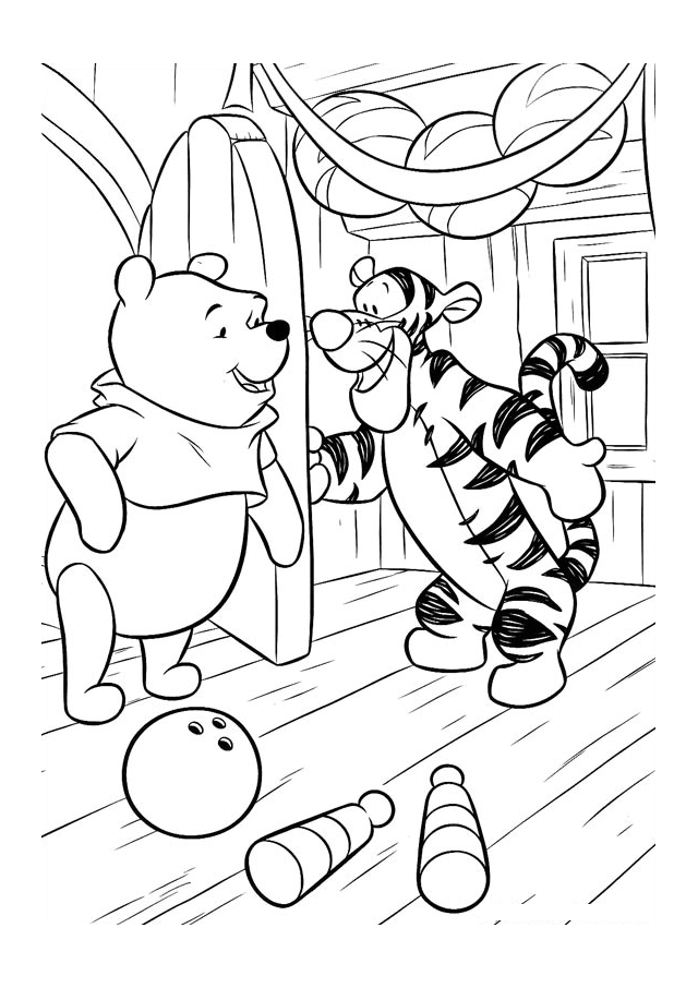 Winnie the Pooh Coloring Pages Cartoons Tigger Pictures Printable 2020 7031 Coloring4free