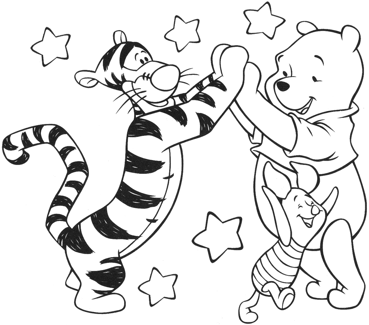 Winnie the Pooh Coloring Pages Cartoons Tigger Pooh Printable 2020 7032 Coloring4free