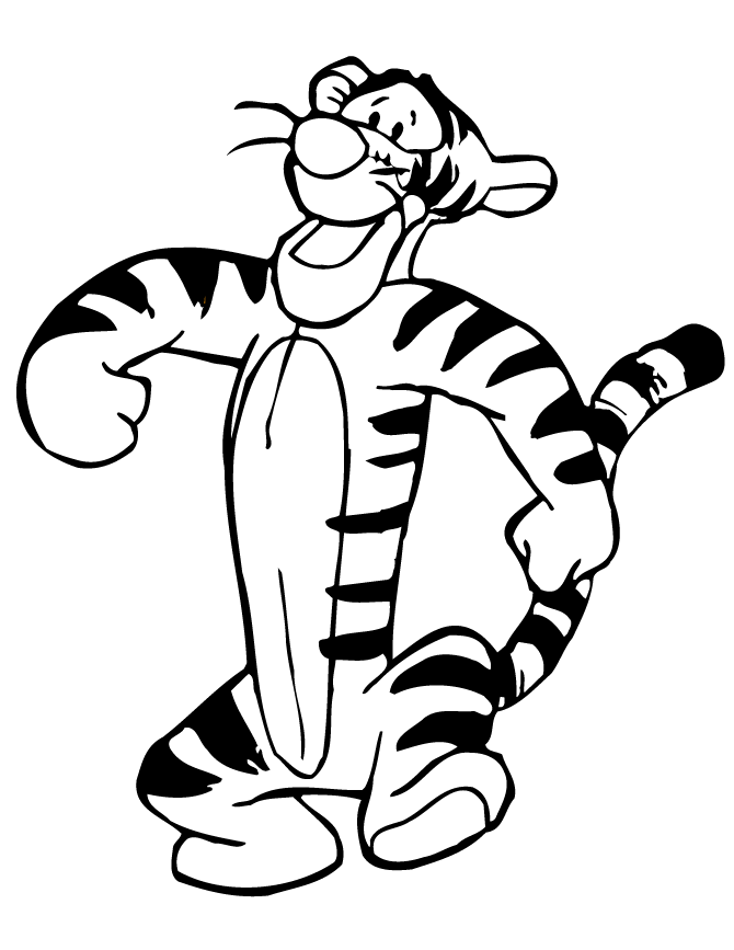 Winnie the Pooh Coloring Pages Cartoons Tigger Printable 2020 7022 Coloring4free