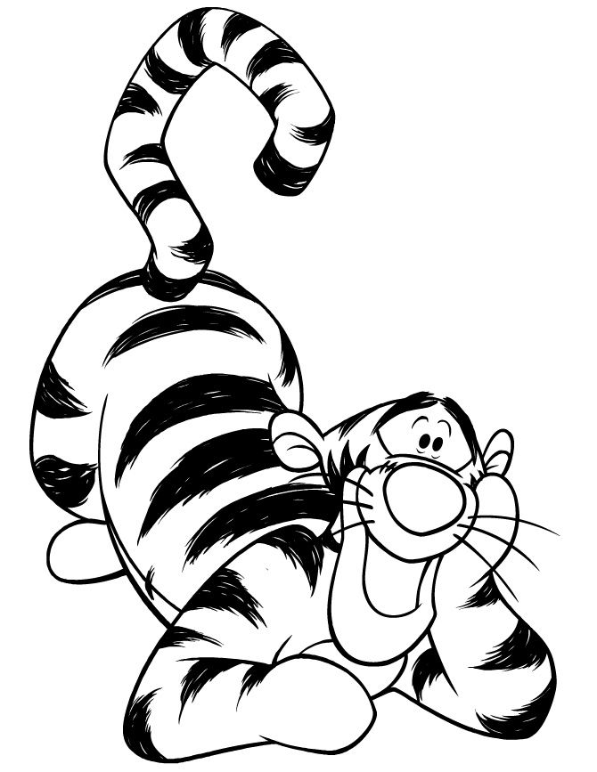 Winnie the Pooh Coloring Pages Cartoons Tigger Printable 2020 7024 Coloring4free