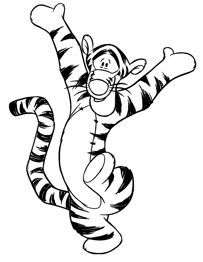 Winnie the Pooh Coloring Pages Cartoons Tiggers Printable 2020 7033 Coloring4free