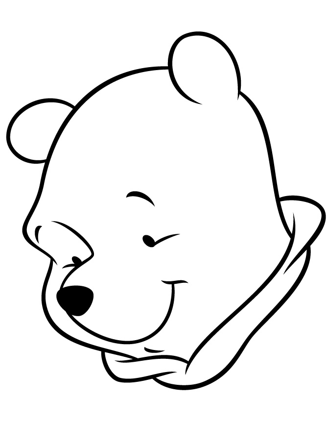Winnie the Pooh Coloring Pages Cartoons Winnie The Pooh Face Printable 2020 7240 Coloring4free