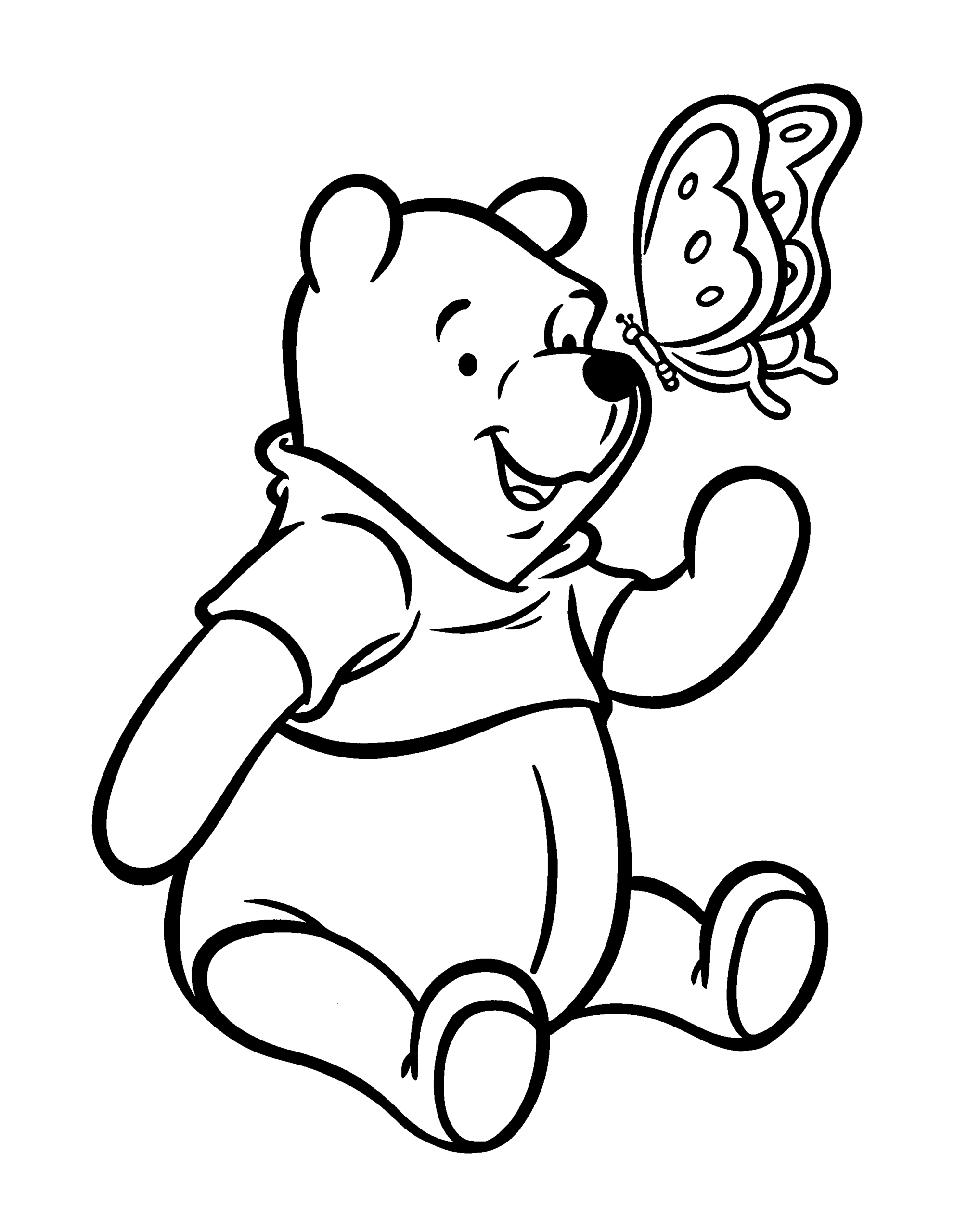Winnie the Pooh Coloring Pages Cartoons Winnie The Pooh For Kids Printable 2020 7224 Coloring4free