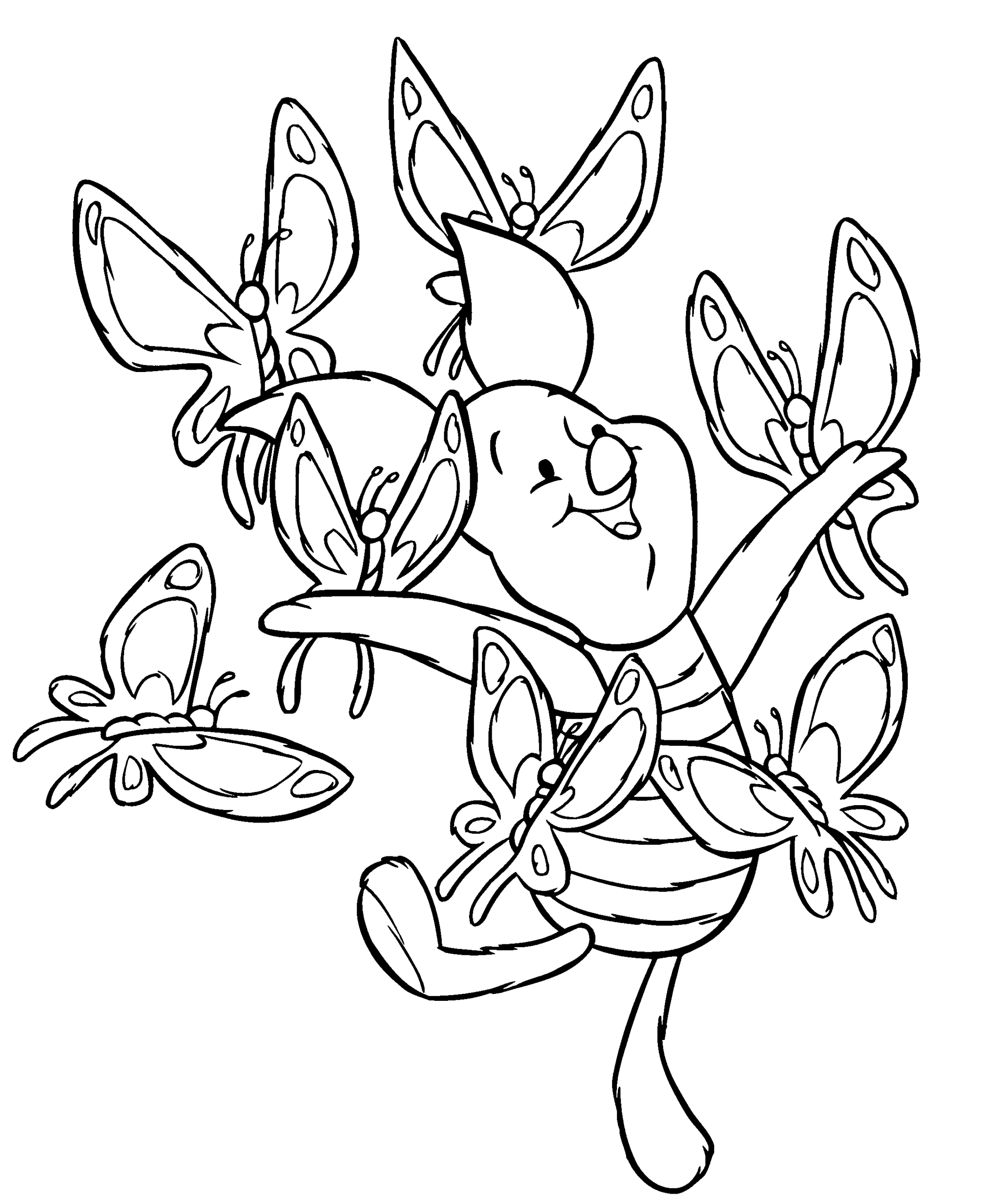Winnie the Pooh Coloring Pages Cartoons Winnie The Pooh Piglet Printable 2020 7243 Coloring4free