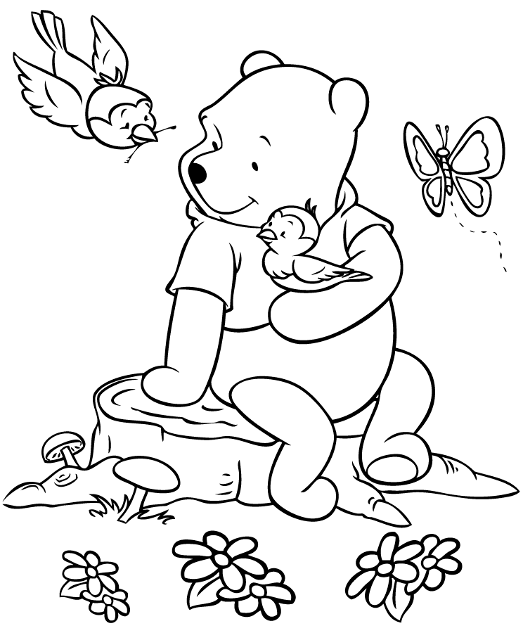 Winnie the Pooh Coloring Pages Cartoons Winnie The Pooh Printable 2020 7073 Coloring4free