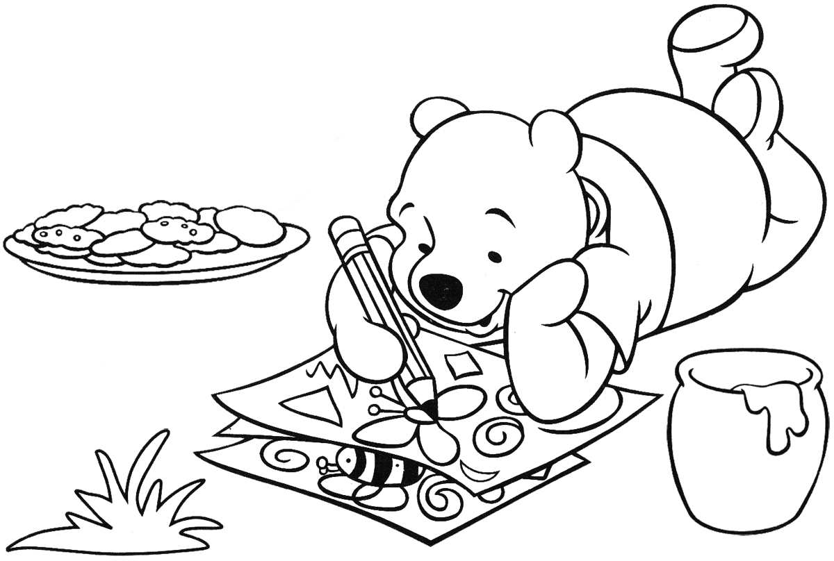 Winnie the Pooh Coloring Pages Cartoons Winnie The Pooh Sheets to Print Printable 2020 7233 Coloring4free