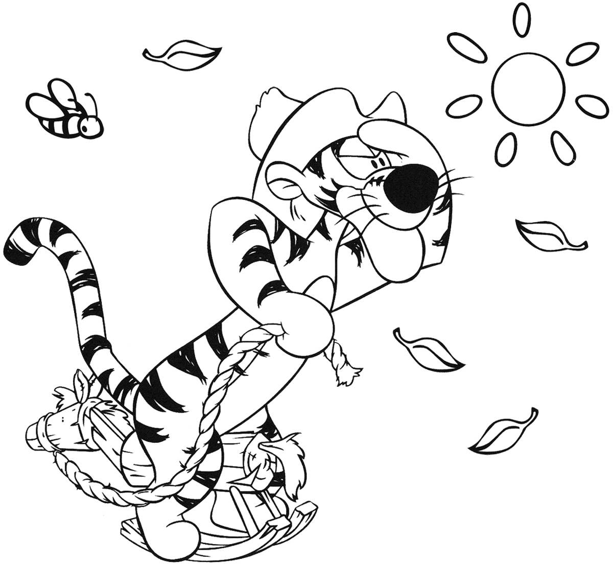 Winnie the Pooh Coloring Pages Cartoons Winnie The Pooh Tigger Printable 2020 7228 Coloring4free